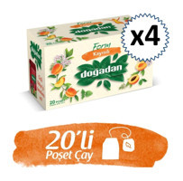 Doğadan Form Kayısı Meyve Çayı 4x20 Adet