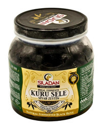 Sıladan Kuru Sele Tuzlu Siyah Zeytin Pet Kavanoz 900 gr