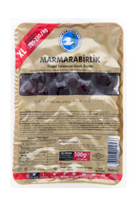 Marmarabirlik Mega Tuzlu Salamura Siyah Zeytin Paket 500 gr