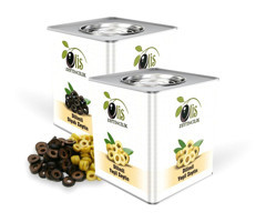 Olis Dilimli Tuzlu Salamura Siyah Zeytin Teneke 8 kg