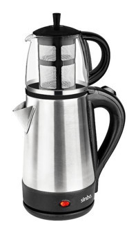 Sinbo STM-5837 Cam Demlikli 1600 W Çelik İnox Vintage Çay Makinesi