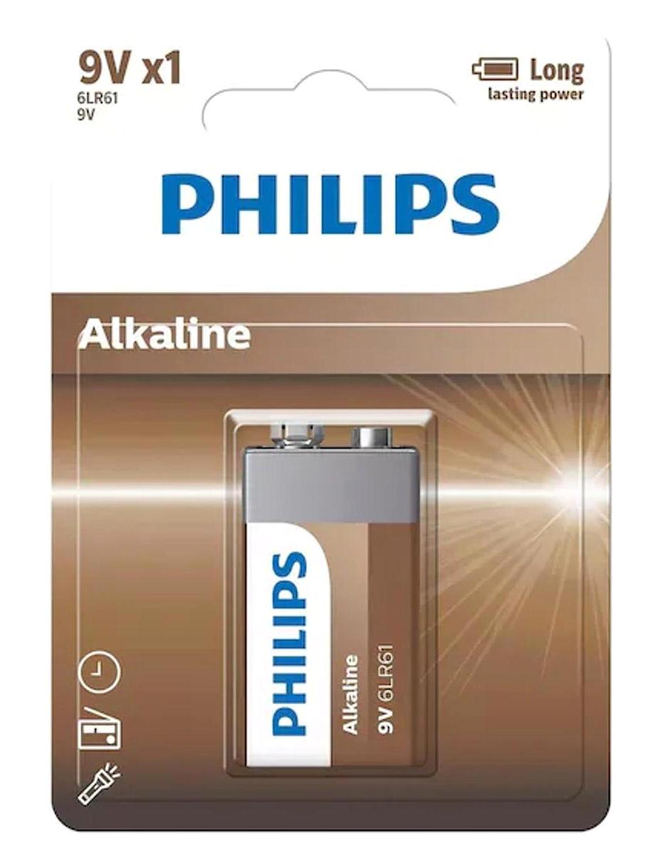Philips 6LR61A1B/10 LR61 9 V Alkalin Pil