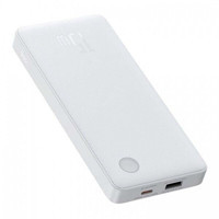 Baseus Airpow Lite 10000 mAh Hızlı Şarjlı Type C Çoklu Bağlantılı Kablolu Powerbank Beyaz