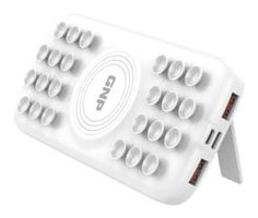 GNP Genpa 10000 mAh Vantuzlu Type C - USB Çoklu Bağlantılı Kablolu Powerbank Beyaz