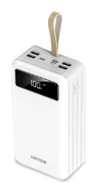 Girex Teknoloji Kp-44 50000 mAh Dijital Göstergeli USB Çoklu Bağlantılı Kablolu Powerbank Siyah