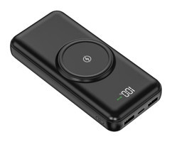 Sprange Sr-P4W 24000 mAh Hızlı Şarjlı Dijital Göstergeli USB Çoklu Bağlantılı Kablolu Powerbank Siyah