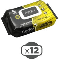 Flodex Yellow Garden 90 Yaprak 12'li Paket Islak Mendil
