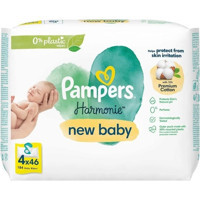 Prima Pampers Harmonie Yenidoğan 46 Yaprak 4'lü Paket Islak Mendil