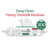 Paddlers Easy Clean Beyaz Sabun Katkılı 100 Yaprak 3'lü Paket Islak Mendil