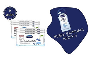 Bübchen Aqua Touch Yenidoğan Yenidoğan 48 Yaprak 6'lı Paket Islak Mendil