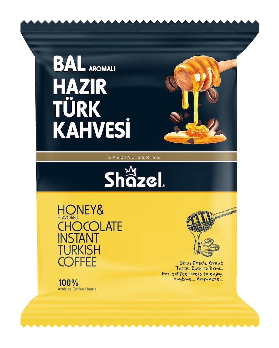 Shazel Ballı Az Kavrulmuş Türk Kahvesi 4x100 gr