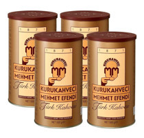 Kurukahveci Mehmet Efendi Sade Orta Kavrulmuş Türk Kahvesi 4x500 gr