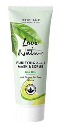 Oriflame Love Nature 2'si 1 Arada Krem Yüz Maskesi 75 ml