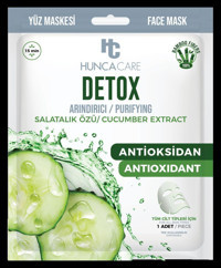 Hunca Care Detox Nemlendirici Kağıt Yüz Maskesi 23 ml