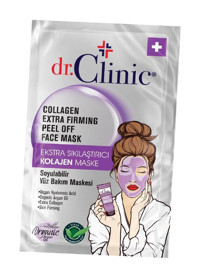Dr. Clinic Extra Sıkılaştırıcı Kolajen Nemlendirici Soyulabilir Jel Yüz Maskesi 10 ml