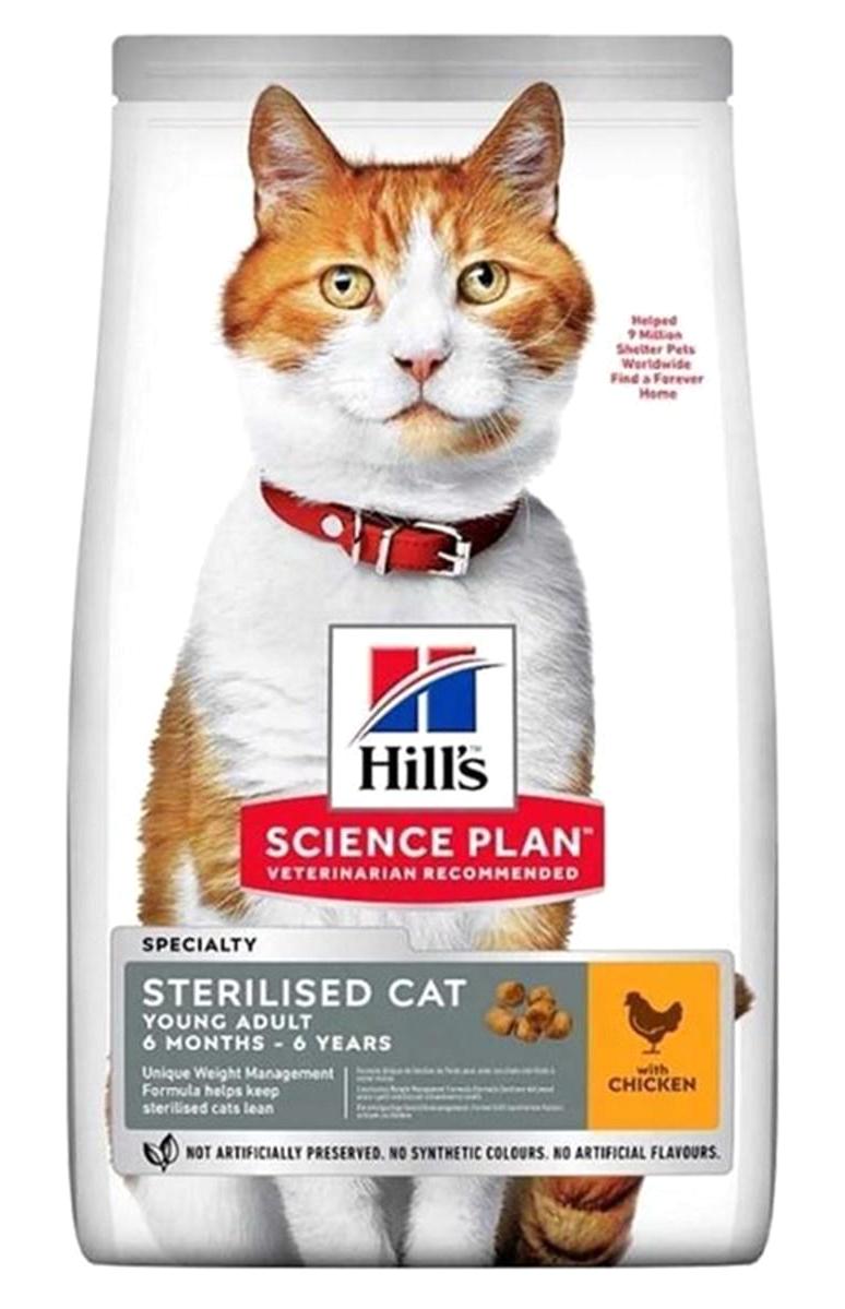 Young Sterilised Kümes Hayvanlı Kısırlaştırılmış Az Tahıllı Yetişkin Kedi Maması 15 kg