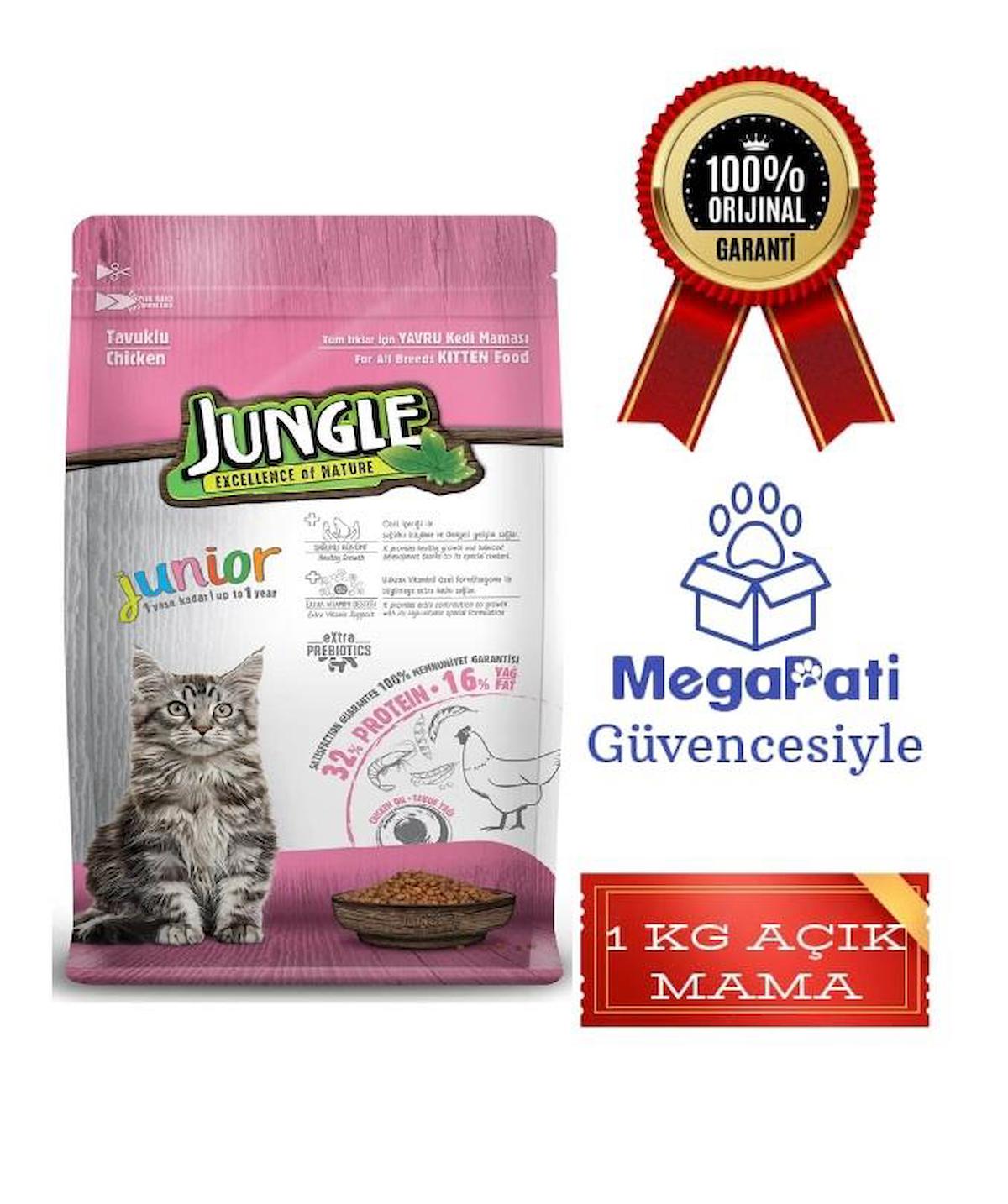 Jungle Kitten Tavuklu Az Tahıllı Yavru Kedi Maması 1 kg
