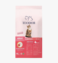 Teodor Kuzulu-Pirinçli Tahıllı Yetişkin Kedi Maması 15 kg