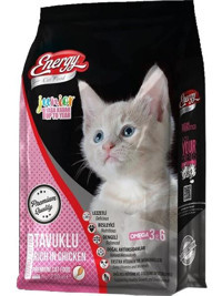 Energy Tavuklu Tahılsız Yavru Kedi Maması 4x1 kg