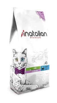 Anatolian Premium Sterilised Lamb Kuzu Etli Tahıllı Yetişkin Kedi Maması 10 kg