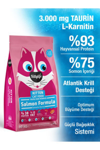 Kittylife Somonlu Tahılsız Yavru Kedi Maması 10 kg