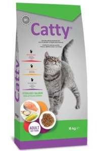 Catty Somonlu Kısırlaştırılmış Tahılsız Yetişkin Kedi Maması 15 kg