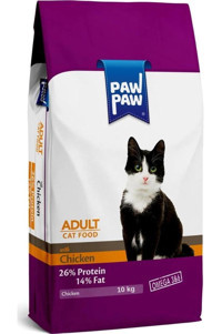 Paw Paw Tavuk Tahıllı Yetişkin Kedi Maması 10 kg