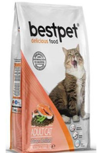 Bestpet Delicious Food Somonlu Kısırlaştırılmış Tahıllı Yetişkin Kedi Maması 15 kg