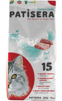 Patisera Sığır Etli Az Tahıllı Yetişkin Kedi Maması 15 kg