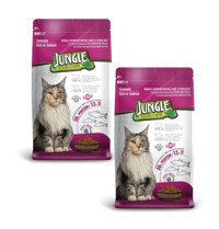 Jungle Kitten Somonlu Kısırlaştırılmış Az Tahıllı Yetişkin - Yavru Kedi Maması 2x1.5 kg