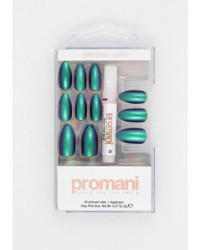 Promani Neon Petrol 24'lü Takma Tırnak