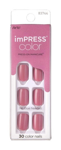 Impress Kımc005 Color Kendinden Yapışkanlı 30'lu Pembe Takma Tırnak