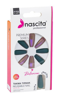 Nascita 156 Mat 24'lü Balerin Yeşil Takma Tırnak