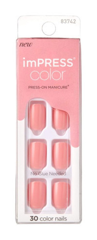 Impress Kımc003 Color Kendinden Yapışkanlı Pembe Takma Tırnak
