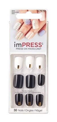 Impress Bıpa110 Kendinden Yapışkanlı Siyah Takma Tırnak