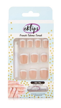 Eklips French 24'lü Küt Bej Takma Tırnak