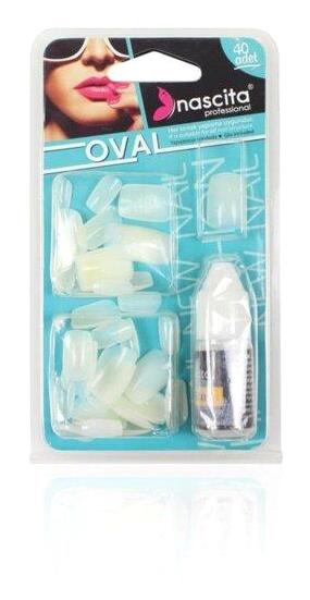 Nascita 00117 48'li Oval Beyaz Takma Tırnak