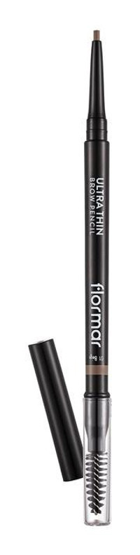 Flormar Ultra Thin No:001 Suya Dayanıklı Çift Taraflı Kaş Kalemi Kahverengi