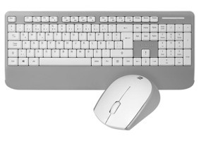 Everest KM-6176 Beyaz-Gri Kablosuz Klavye Mouse Seti