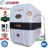 Light Gastro Beyaz 12 Litrelik Antibakteriyel Çelik Tanklı Pompalı Montaj Dahil Su Arıtma Cihazı