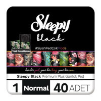 Sleepy Black 40'lı Normal Günlük Ped