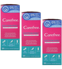 Carefree Cotton Feel Fresh Scent 3 Adet 20'li Normal Günlük Ped
