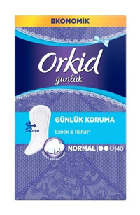 Orkid Günlük Koruma 40'lı Normal Günlük Ped