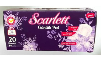 Scarlett 3 Adet 20'li Normal Günlük Ped