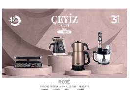 Arnica ST90006 4 Parça Elektronik Çeyiz Seti Rose