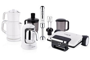 Korkmaz A1824 14 Parça Elektronik Çeyiz Seti Beyaz