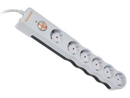 Tunçmatik Powersurge TSK6136 5'li Soket 1.5 Metre Kablolu Tekli 1050 J Akım Korumalı Priz Beyaz