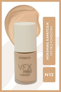 Farmasi Vfx Pro Camera Ready N12 Su Bazlı Likit Şişe Fondöten 30 ml