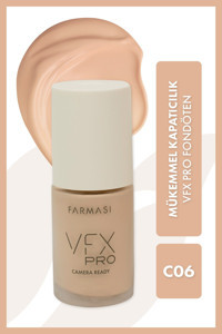Farmasi Vfx Pro Camera Ready C06 Su Bazlı Likit Şişe Fondöten 30 ml