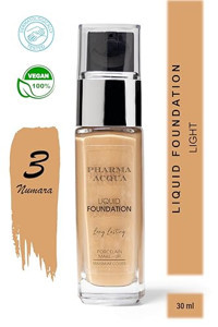 Pharma Acqua Long Lasting Liquid 03 Vegan Likit Serum Fondöten 30 ml